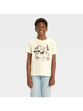 NWT Boys' 16/18 (XXL) Short Sleeve Halloween Dogs Graphic T-Shirt - Cat & Jack